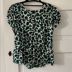 Anthropologie Joie Peplum Top